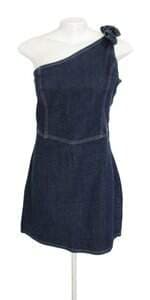 vestido Renner feminino jeans com laço