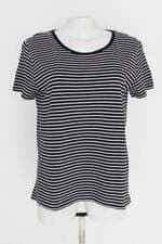 blusa zara feminina estampada com barra mullet