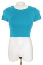 blusa cropped Zara feminino azul