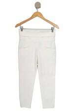 calça de tecido Ateen feminina off white