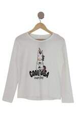 blusa Zara kids off white com silk