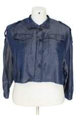 camisa jeans Zinzane feminina azul