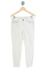 calça de tecido Gap feminina off white 