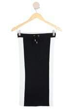 saia Michael Kors feminina bicolor com cós com elástico