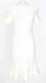 vestido feminino Opening Ceremony branco com plissado