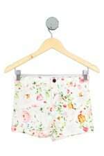 shorts Mixed kids branco floral