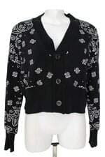 casaqueto Cruise feminino preto com silk