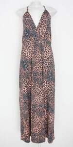 vestido feminino fiveblu estampado com fenda