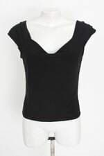 blusa Letícia Jayme feminina preta com fenda