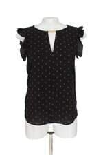 blusa Renner feminina preta com aplique