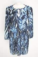 vestido feminino wool line estampado com plissado