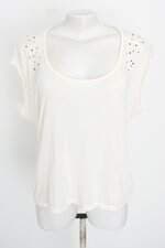 blusa Zoomp feminina off white com aplique