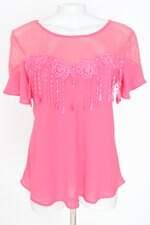 blusa sanee feminina rosa com renda