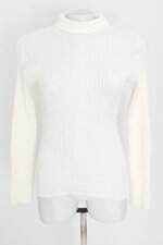 blusa de tricô feminina off white 