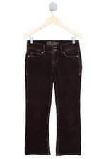 calça cotelê delias feminina marrom