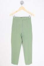 calça de tecido amaro feminina verde