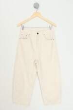 calça de sarja minimadeia feminina off white 