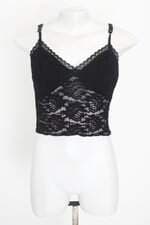 cropped planet girls feminino preto com transparência