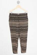 calça de tecido vero moda feminina estampada com cós com elástico