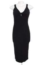 vestido midi Colcci preto com torção