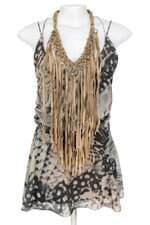 vestido espaço fashion feminino estampado com forro e renda
