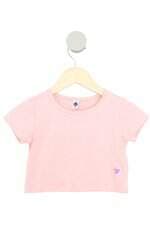 blusa tex kids rosa com glitter