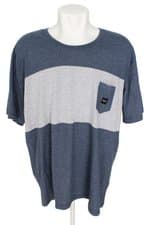 camiseta gul masculina bicolor com recortes