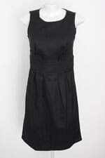 vestido Renner feminino preto com pregas