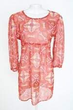 vestido feminino estampado com transparência