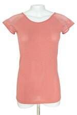 blusa Track & Field feminina rosa com recortes