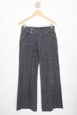calça de sarja by word feminina xadrez