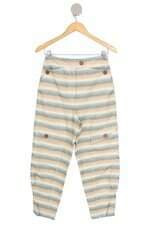 calça de tecido NK Store feminina colorida com bordado