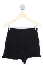 shorts Zara feminino preto com babado