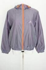jaqueta esportiva Adidas feminina cinza