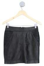 saia guaraná brasil feminina preta com recortes