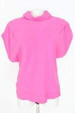 blusa le blog feminina rosa com pregas