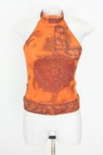 blusa Carmim feminina estampada com recortes