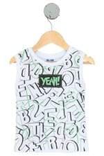 conjunto kids branco e cinza com silk