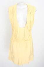 vestido Paula Raia feminino amarelo com tule