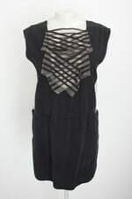 vestido Paula Raia feminino preto com tule