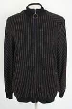 jaqueta Animale feminina preta com brilho