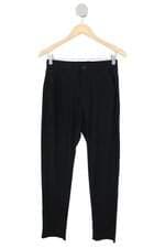 calça de tecido feminina preta