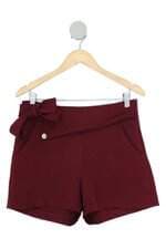 shorts feminino vermelho