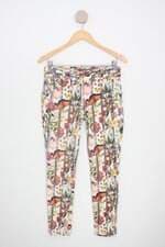 calça de sarja Adriana Barra feminina estampada