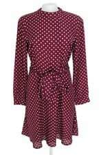 vestido nitrogem feminino estampado com faixa na cintura e forro