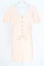 vestido Hering feminino rosa com faixa na cintura