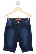 bermuda jeans emergyn feminina azul