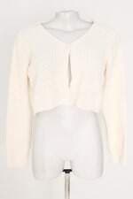 casaco de tricô Zara feminino off white 