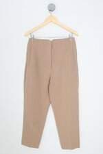 calça de tecido Zara feminina bege