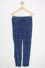 calça de tecido seasons feminina estampada com cós com elástico